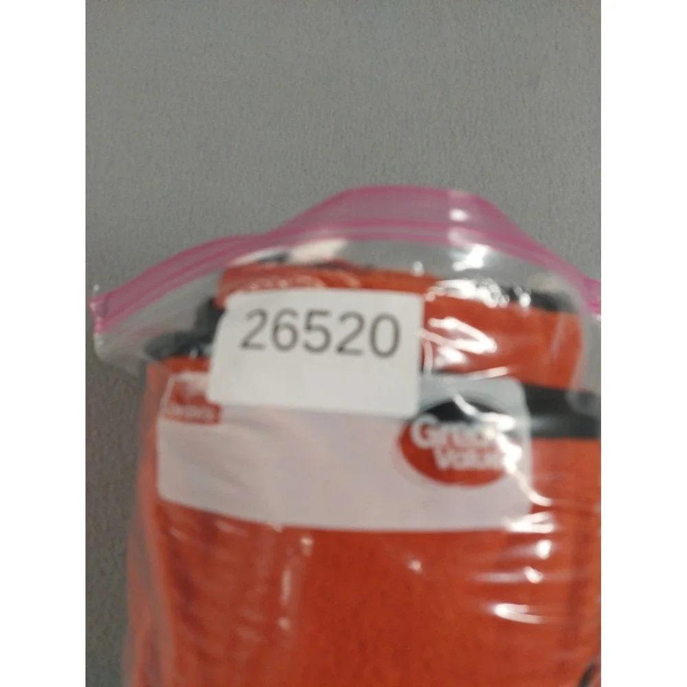 Nautica Men Vest XL Orange Fleece Zip Up Reversible Side Pockets Logo Outerwear